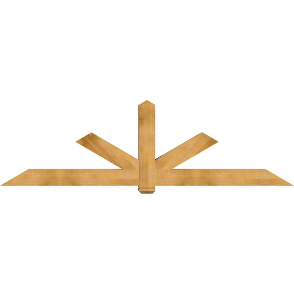 Ekena Millwork Kennewick Timber Gable Bracket, Western Red Cedar, 108"W x 31 1/2"H x 6"D x 6"F, 7/12 Pitch GBW108X31X0606KEN00RWR - main